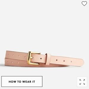 NWT J. Crew Perforated Italian Leather Belt